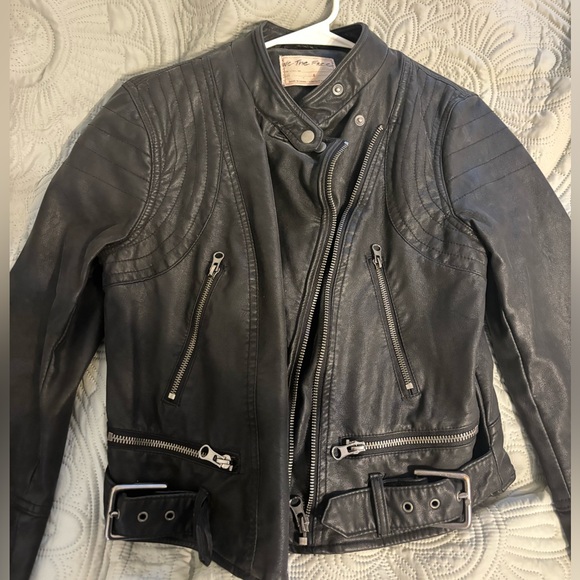 Free People biker jacket. Size small - Picture 1 of 5